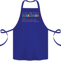 Dadalorian Funny Fathers Day Dad Daddy Cotton Apron 100% Organic Royal Blue