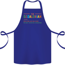 Dadalorian Funny Fathers Day Dad Daddy Cotton Apron 100% Organic Royal Blue
