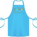 Dadalorian Funny Fathers Day Dad Daddy Cotton Apron 100% Organic Turquoise