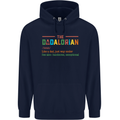 Dadalorian Funny Fathers Day Dad Daddy Mens 80% Cotton Hoodie Navy Blue
