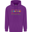 Dadalorian Funny Fathers Day Dad Daddy Mens 80% Cotton Hoodie Purple