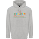 Dadalorian Funny Fathers Day Dad Daddy Mens 80% Cotton Hoodie Sports Grey