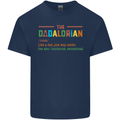 Dadalorian Funny Fathers Day Dad Daddy Mens Cotton T-Shirt Tee Top Navy Blue