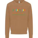 Dadalorian Funny Fathers Day Dad Daddy Mens Sweatshirt Jumper Caramel Latte