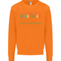 Dadalorian Funny Fathers Day Dad Daddy Mens Sweatshirt Jumper Orange