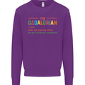 Dadalorian Funny Fathers Day Dad Daddy Mens Sweatshirt Jumper Purple