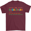 Dadalorian Funny Fathers Day Dad Daddy Mens T-Shirt Cotton Gildan Maroon