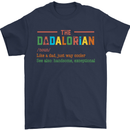 Dadalorian Funny Fathers Day Dad Daddy Mens T-Shirt Cotton Gildan Navy Blue