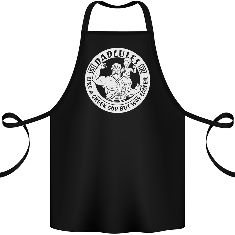 Dadcules Funny Fathers Day Gym Bodybuiding Cotton Apron 100% Organic Black