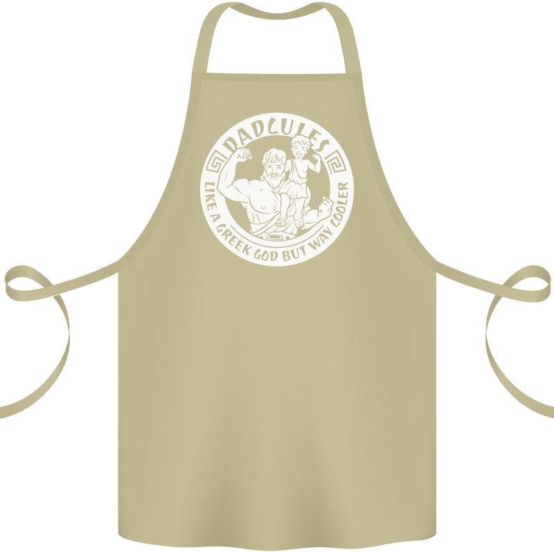 Dadcules Funny Fathers Day Gym Bodybuiding Cotton Apron 100% Organic Khaki