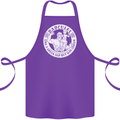 Dadcules Funny Fathers Day Gym Bodybuiding Cotton Apron 100% Organic Purple