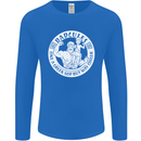 Dadcules Funny Fathers Day Gym Bodybuiding Mens Long Sleeve T-Shirt Royal Blue
