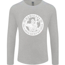 Dadcules Funny Fathers Day Gym Bodybuiding Mens Long Sleeve T-Shirt Sports Grey