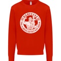 Dadcules Funny Fathers Day Gym Bodybuiding Mens Sweatshirt Jumper Bright Red