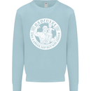 Dadcules Funny Fathers Day Gym Bodybuiding Mens Sweatshirt Jumper Light Blue