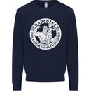 Dadcules Funny Fathers Day Gym Bodybuiding Mens Sweatshirt Jumper Navy Blue