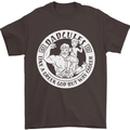 Dadcules Funny Fathers Day Gym Bodybuiding Mens T-Shirt Cotton Gildan Dark Chocolate