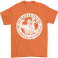 Dadcules Funny Fathers Day Gym Bodybuiding Mens T-Shirt Cotton Gildan Orange