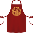 Dadcules Funny Fathers Day Gym Bodybuilding Cotton Apron 100% Organic Maroon