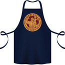 Dadcules Funny Fathers Day Gym Bodybuilding Cotton Apron 100% Organic Navy Blue