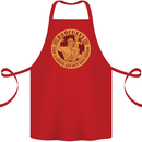 Dadcules Funny Fathers Day Gym Bodybuilding Cotton Apron 100% Organic Red
