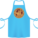 Dadcules Funny Fathers Day Gym Bodybuilding Cotton Apron 100% Organic Turquoise
