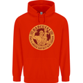 Dadcules Funny Fathers Day Gym Bodybuilding Mens 80% Cotton Hoodie Bright Red