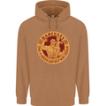 Dadcules Funny Fathers Day Gym Bodybuilding Mens 80% Cotton Hoodie Caramel Latte