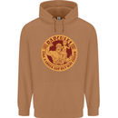Dadcules Funny Fathers Day Gym Bodybuilding Mens 80% Cotton Hoodie Caramel Latte