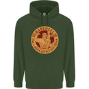 Dadcules Funny Fathers Day Gym Bodybuilding Mens 80% Cotton Hoodie Forest Green