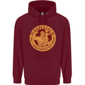 Dadcules Funny Fathers Day Gym Bodybuilding Mens 80% Cotton Hoodie Maroon