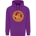 Dadcules Funny Fathers Day Gym Bodybuilding Mens 80% Cotton Hoodie Purple