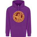 Dadcules Funny Fathers Day Gym Bodybuilding Mens 80% Cotton Hoodie Purple