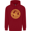 Dadcules Funny Fathers Day Gym Bodybuilding Mens 80% Cotton Hoodie Red