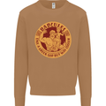 Dadcules Funny Fathers Day Gym Bodybuilding Mens Sweatshirt Jumper Caramel Latte