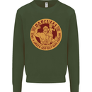 Dadcules Funny Fathers Day Gym Bodybuilding Mens Sweatshirt Jumper Forest Green