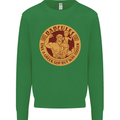 Dadcules Funny Fathers Day Gym Bodybuilding Mens Sweatshirt Jumper Irish Green