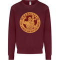 Dadcules Funny Fathers Day Gym Bodybuilding Mens Sweatshirt Jumper Maroon