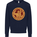 Dadcules Funny Fathers Day Gym Bodybuilding Mens Sweatshirt Jumper Navy Blue