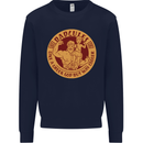 Dadcules Funny Fathers Day Gym Bodybuilding Mens Sweatshirt Jumper Navy Blue