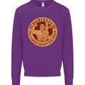 Dadcules Funny Fathers Day Gym Bodybuilding Mens Sweatshirt Jumper Purple