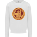Dadcules Funny Fathers Day Gym Bodybuilding Mens Sweatshirt Jumper White