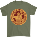 Dadcules Funny Fathers Day Gym Bodybuilding Mens T-Shirt Cotton Gildan Military Green