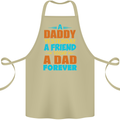 Daddy A Dad Forever Fathers Day Funny Cotton Apron 100% Organic Khaki