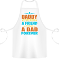 Daddy A Dad Forever Fathers Day Funny Cotton Apron 100% Organic White