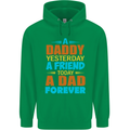 Daddy A Dad Forever Fathers Day Funny Mens 80% Cotton Hoodie Irish Green
