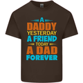 Daddy A Dad Forever Fathers Day Funny Mens Cotton T-Shirt Tee Top Dark Chocolate