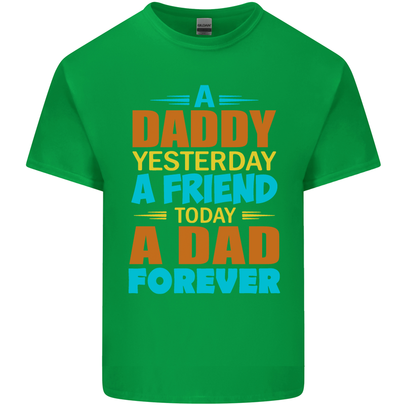 Daddy A Dad Forever Fathers Day Funny Mens Cotton T-Shirt Tee Top Irish Green