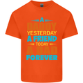 Daddy A Dad Forever Fathers Day Funny Mens Cotton T-Shirt Tee Top Orange