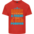 Daddy A Dad Forever Fathers Day Funny Mens Cotton T-Shirt Tee Top Red